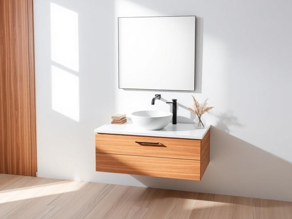 A vanity built for the room, not the catalog.