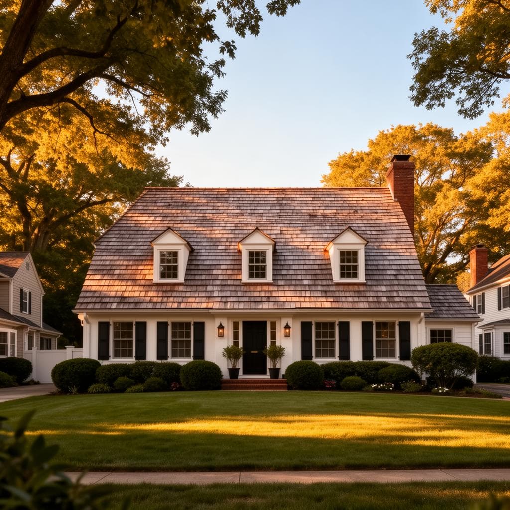 Residential home with newly installed asphalt shingle roof